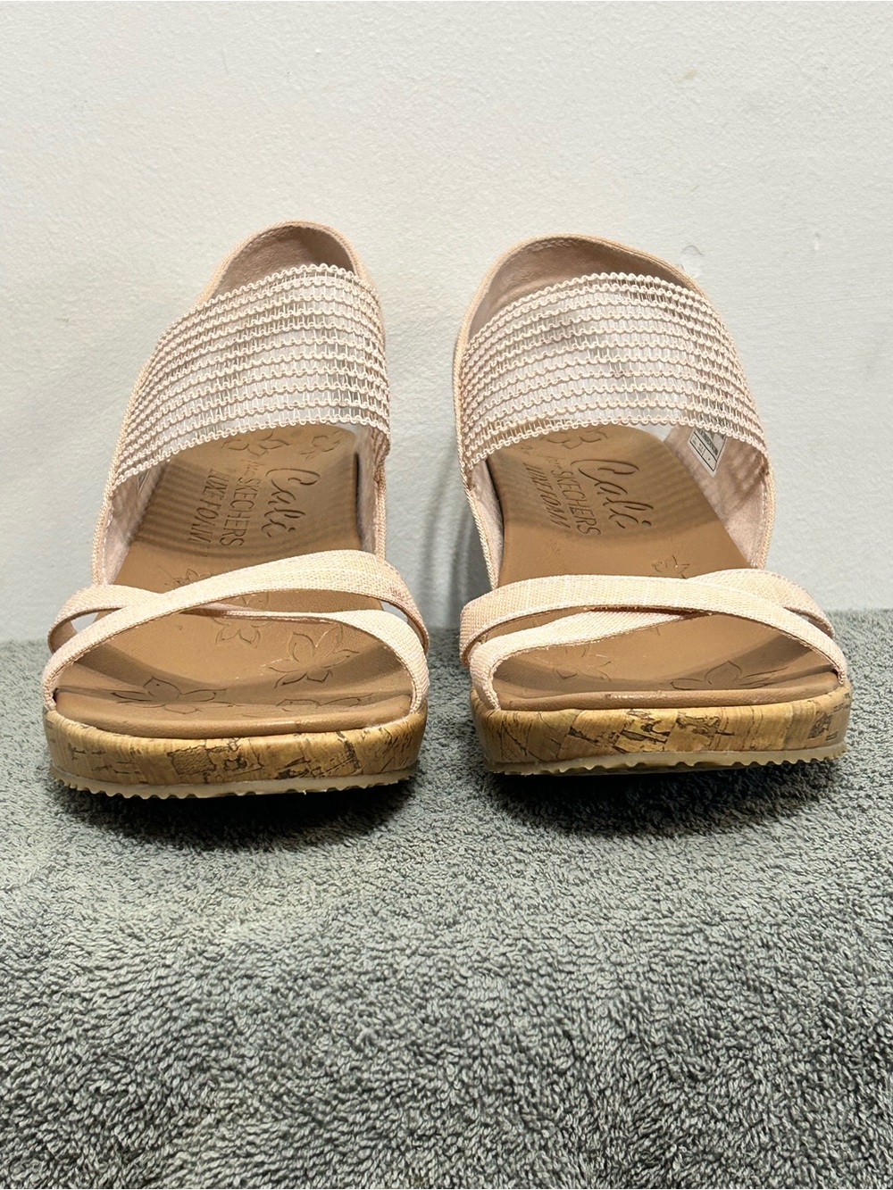 Sketchers Beverlee High Tea Cali Luxe Foam Wedges Womens Size 11 Pink - Picture 7 of 14